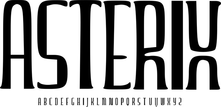 Asterix Tall Modern Serif Font &ndash; Condensed Elegant Display Typeface with Clean Vertical Lines for Editorial Headlines, Luxury Branding, Posters & Contemporary Typography Design