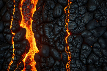 Lava flow texture