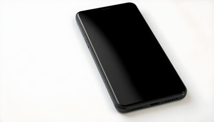 mobile phone in a black case