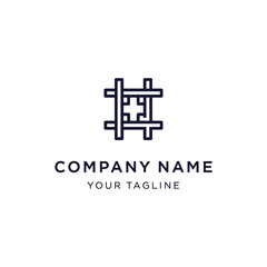 Modern Minimalist Company Logo Design Template.