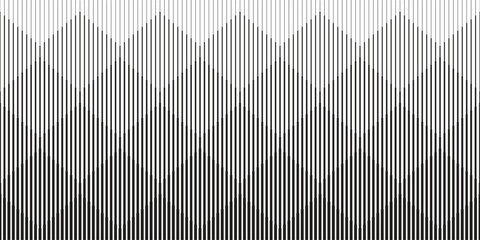 Abstract dark stripes textured transition to thin background stock illustration