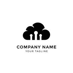 Obraz premium Cloud Computing Logo Template Design Element.