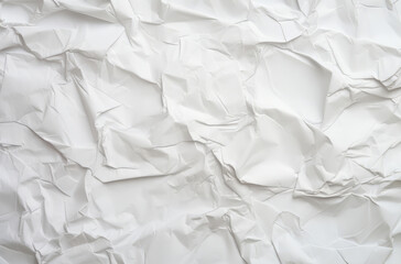 Obraz premium Processed collage of crumpled white paper sheet texture. Background for banner, backdrop or texture.