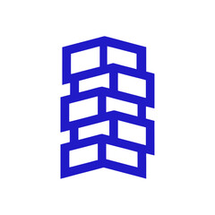 Modern building facade icon, architectural structure and real estate symbol © IconNest Studio