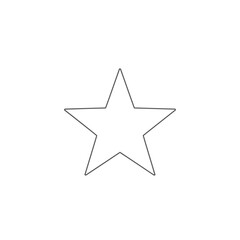 Obraz premium Simple Black Star Icon Isolated on White Background Stock Photo