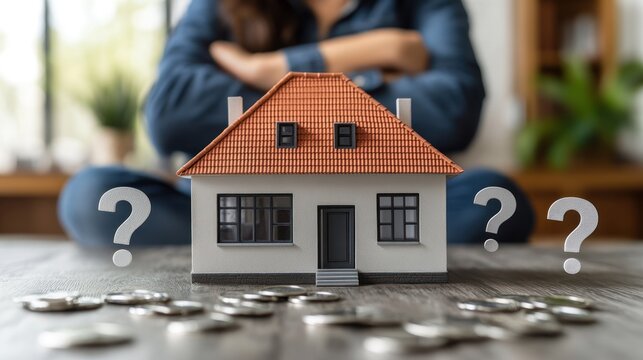 Model home, questions, coins, uncertain