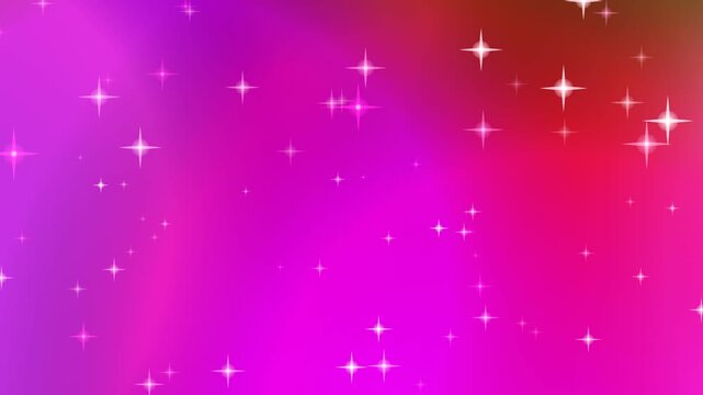Abstract pink stars and stripes vector background featuring a glowing night sky with Christmas snowflakes and bright holiday decorations for a festive winter celebration backdrop