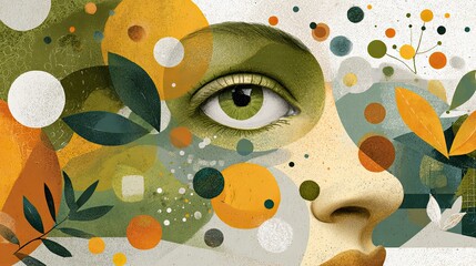 Human eye abstract concept illustration.