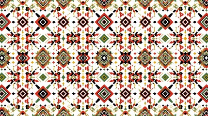 Vibrant geometric pattern with colorful shapes