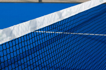 Padel and tennis court net