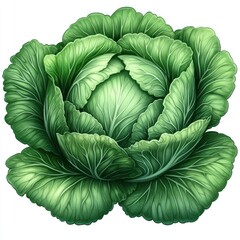 Obraz premium Freshly picked cabbage nestled in a vibrant green garden under bright sunlight