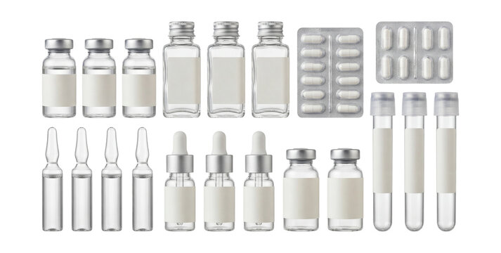 Minimal clinical glass ampoules .