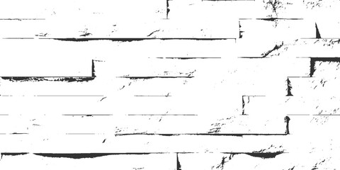 Fototapeta premium Textured white and black abstract horizontal lines and rectangular shapes with rough edges background