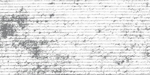 Obraz premium Aged handwritten script texture with distressed grey ink on white paper background grunge vintage