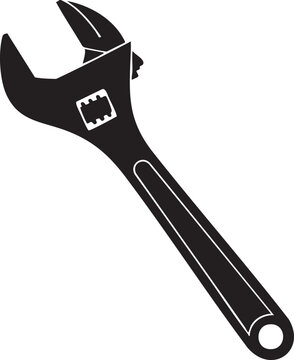 Adjustable wrench icon