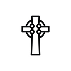 Naklejka premium Celtic Cross Symbol Icon.