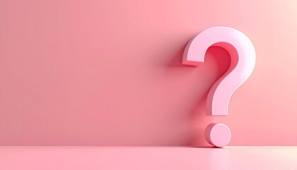 ポップなデザインのクエスチョンマークのイメージ画像