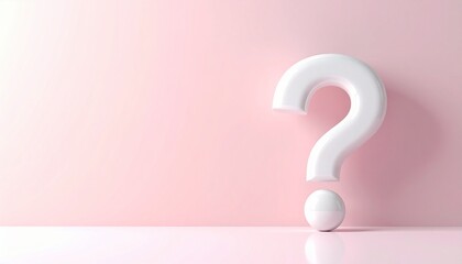 ポップなデザインのクエスチョンマークのイメージ画像