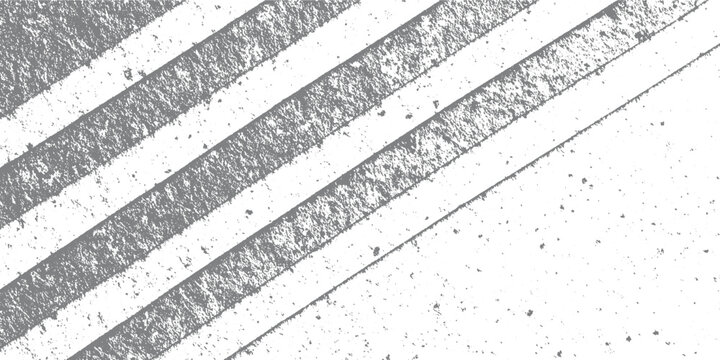 Diagonal gray stripes with rough texture on white background