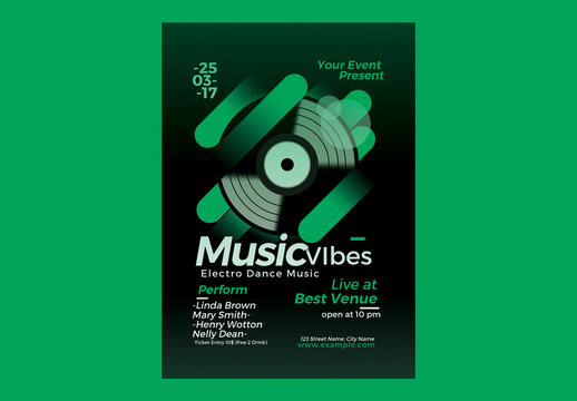 Minimal Electro Music Flyer