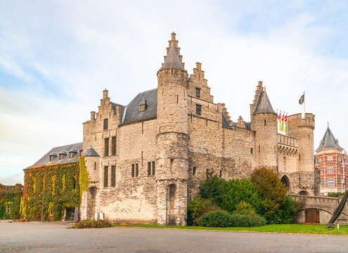 Het Steen fortress in the old city center of Antwerpen