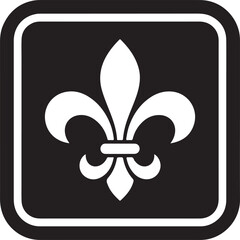 Fleur de lis - ornament icon vector © Ranaart