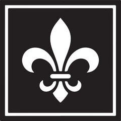 Fleur de lis - ornament icon vector © Ranaart
