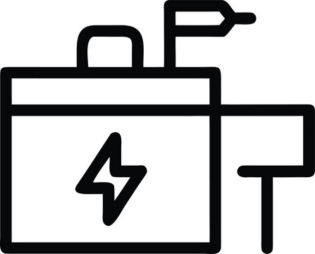 Portable Power Supply with Lightning Bolt and Charging Cables for Energy Needs