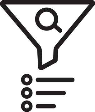 Data Filter Search Icon