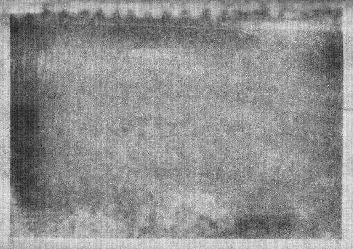 Large halftone ink print texture with a transparent background