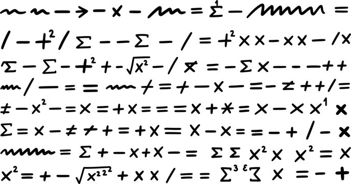 Mathematical equations and formulas