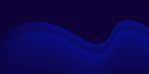 Obraz premium Luxury award ceremony backdrop with blue gradient waves, golden curved lines, sparkling particles and elegant flowing shapes. Premium celebration design for events, achievements and recognitions.