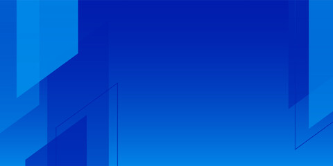 Blue geometric shapes background. Dynamic shapes composition modern