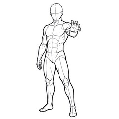 Ink sketch of man pinning partner by throat to wall isolated.