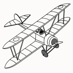 Vintage Biplane Airplane aircraft © dddd