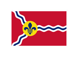 Flag of St. Louis city, Missouri, US © Estel Leonard