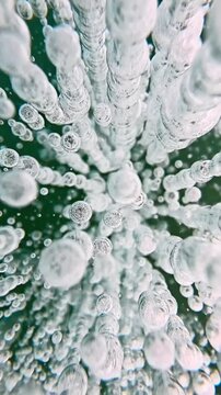 Frozen Methane Ice Bubbles Under Clear Ice &ndash; Abraham Lake Alberta
