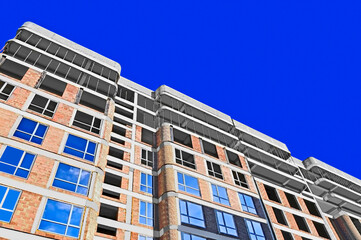 Multistage high-rise construction site