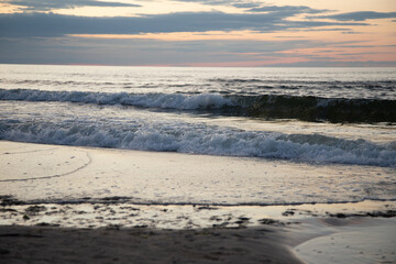 Calm sea at dusk perfect summer getaway destination