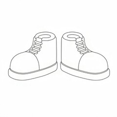 children's shoes sketch 