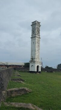 Scenic View of Matara Fort Clock Tower, a Historic Sri Lankan Landmark