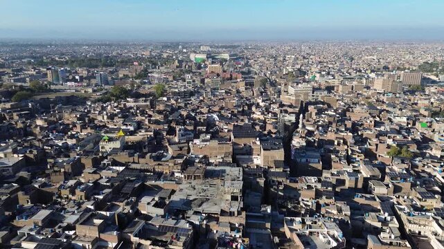 Views of Peshawar and one of its truck workshop
