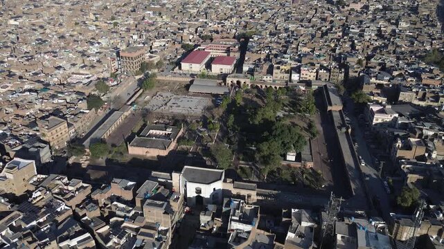 Views of Peshawar and one of its truck workshop