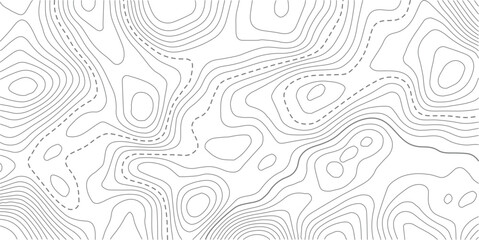 Abstract pattern with lines seamless pattern and topography.  Modern design with White background with topographic wavy pattern design.Contour background geographic grid. Vector illustration. © NAZMA
