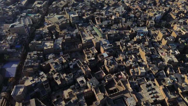 Views of Peshawar and one of its truck workshop