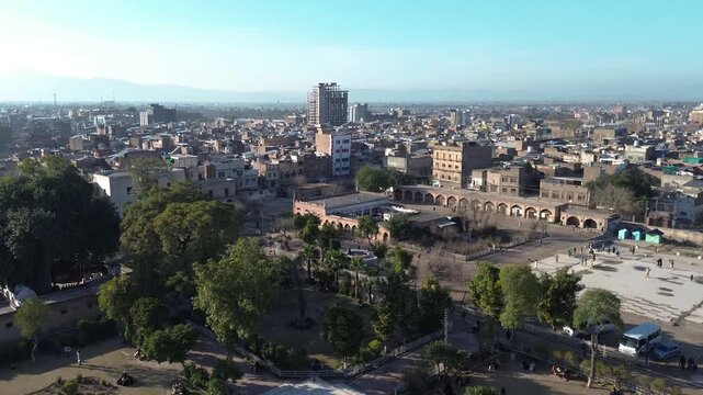 Views of Peshawar and one of its truck workshop