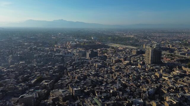 Views of Peshawar and one of its truck workshop