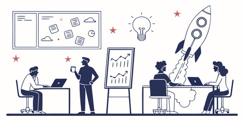 Diverse group of students engaged in various educational activities in a classroom setting Vector