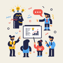 Business Team Discussing Project Plan.