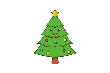  christmas tree white background